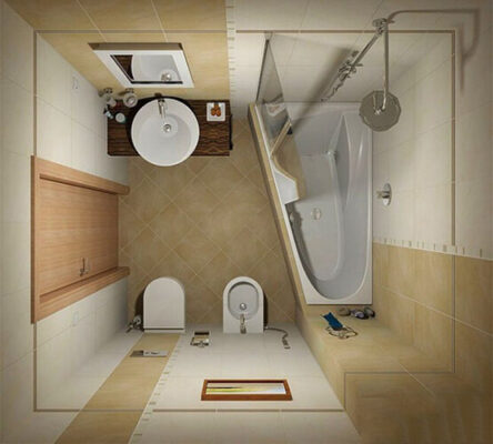thiết kế nhà vệ sinh 5m2